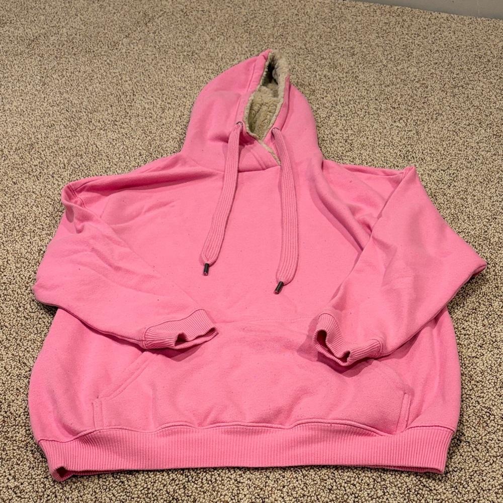 Aerie Pink Fleece-Lined Hoodie